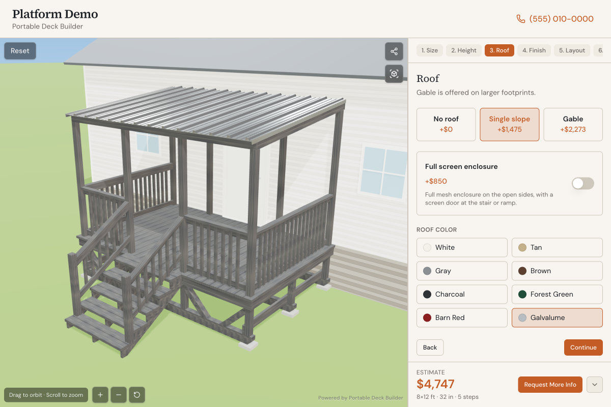 Portable Deck Builder product preview for the dedicated studio link