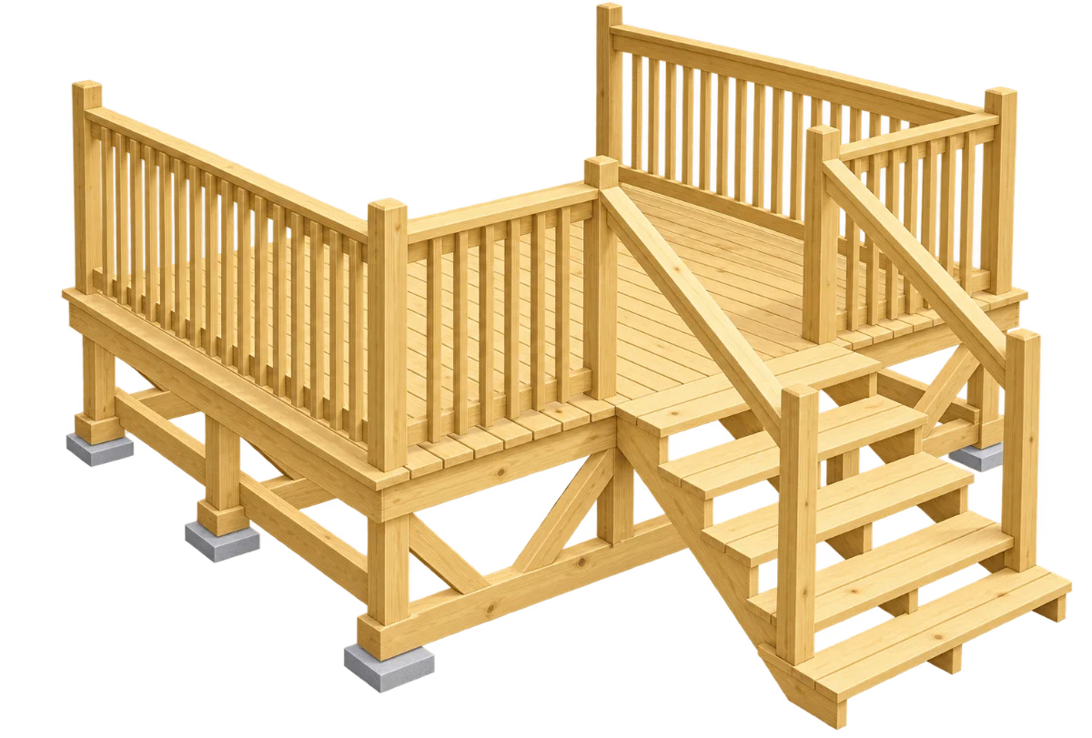 Portable house deck product preview